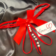 Tanga Perlas Rojo
